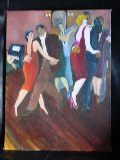 Milonga de sábado Oil Canvas Landscaping