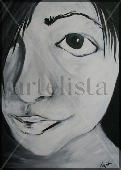 retrato Acrylic Canvas Portrait