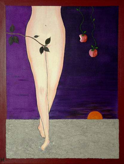 Ortega - Helena Mixed media Canvas Nude Paintings