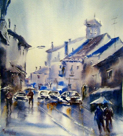 Lluvia en el pueblo