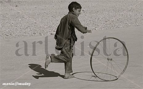 Con la rueda