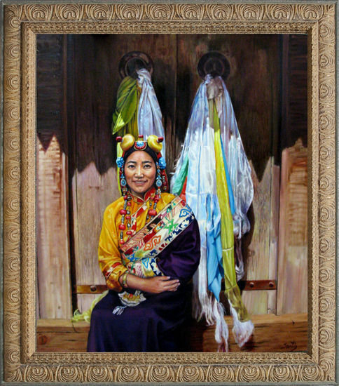 THE PRINCESS OF kHAM Oil Canvas Figure Painting