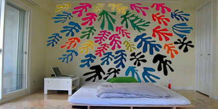 Mural en dormitorio