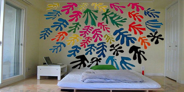 Mural en dormitorio 