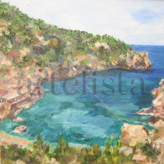 Mallorca (Cala Deià) Oil Canvas Landscaping