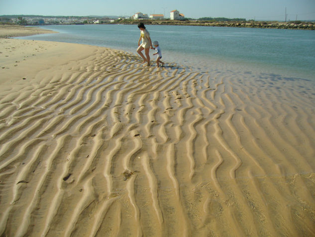 paseo por la playa 