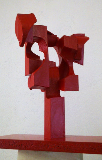 ARQUITECTURA PARA UN TORSO ROJO Wood Abstract