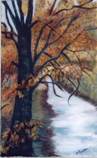 otoño Oil Canvas Landscaping