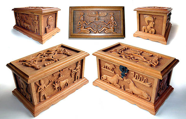 caja decorativa Talla Muebles y Objetos de Madera