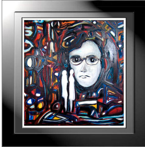 autoretrato Acrylic Textile Portrait