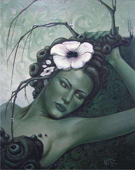 Cambio en floracion Oil Canvas Figure Painting