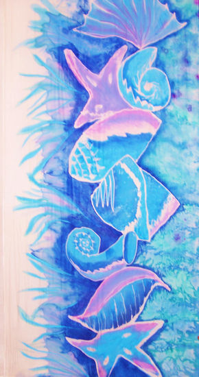 LOS CARACOLES(1 parte) Ink Textile Marine Painting