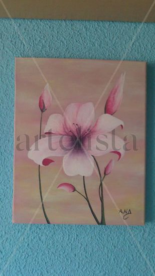 FLOR ROSA II Acrylic Canvas Landscaping