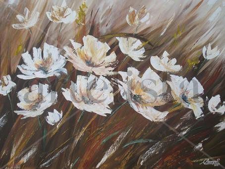 "Brisa temprana" Oil Canvas Floral Painting