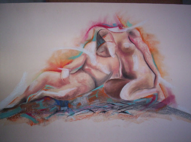 AÑORANZAS Pastel Paper Figure Painting