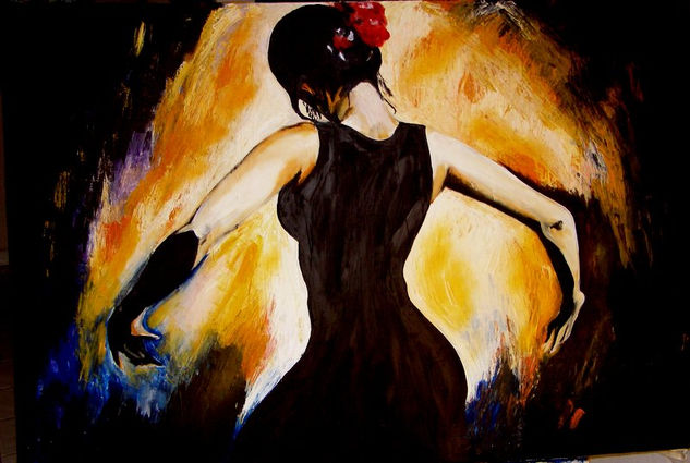 La fuerza...... Acrylic Canvas Figure Painting