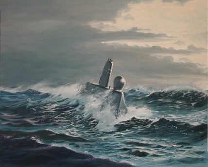 Submarino con temporal