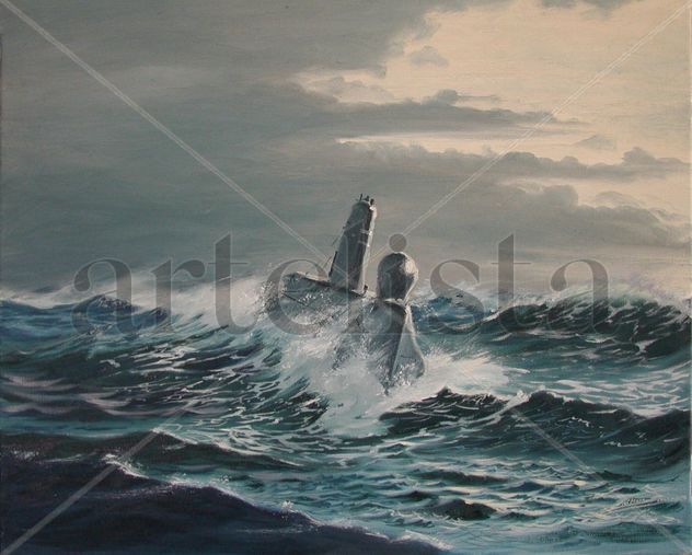 Submarino con temporal