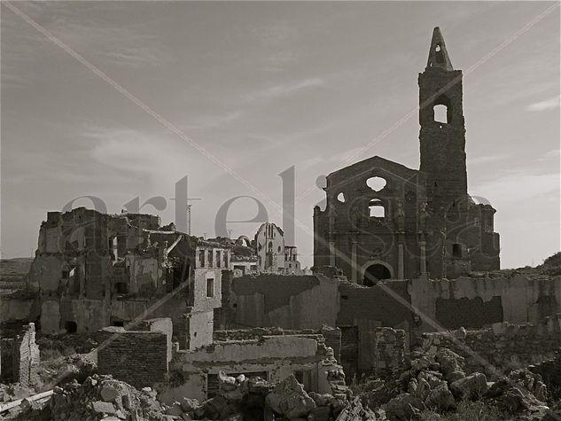 Ruinas de Belchite Fotoperiodismo y documental Blanco y Negro (Digital)