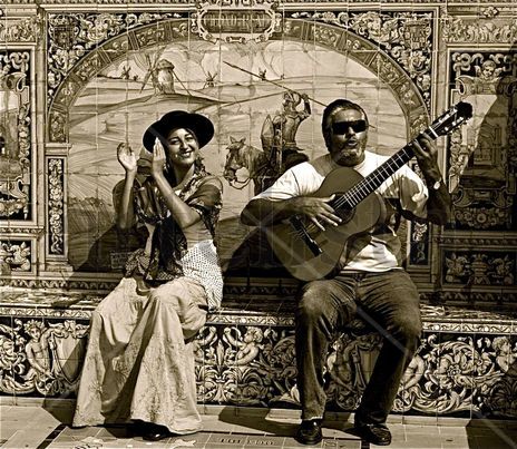 Palmas y guitarra