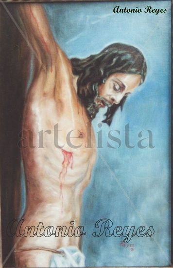 CRISTO DE MENA Óleo Lienzo Figura