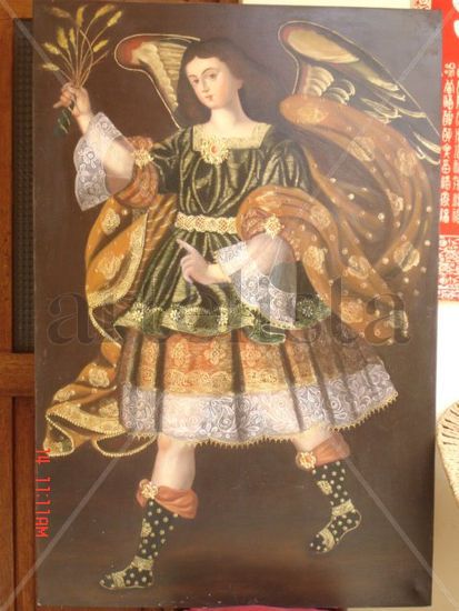 ANGEL DE LA ESPIGA Oil Canvas Figure Painting