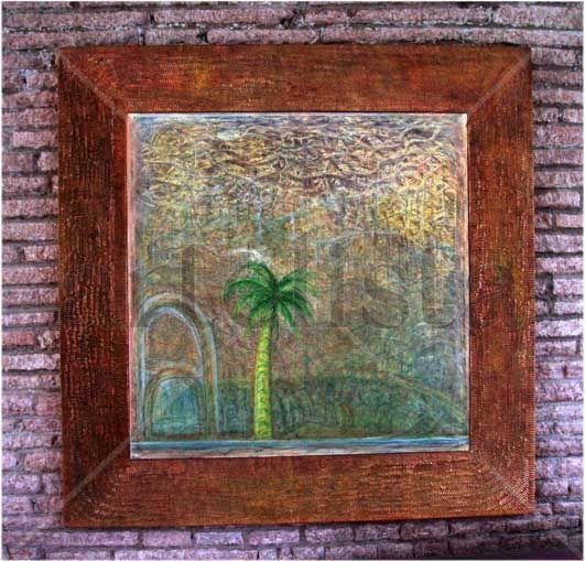 La Palmera Por Dapacu Oleo Sobre Tela