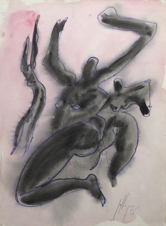 Tres mujeres danzando, (Three women dancing)