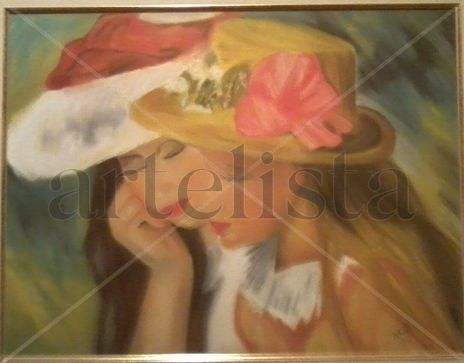 Niñas con sombrero
