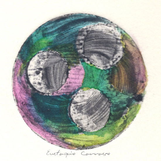 Tres círculos en la tormenta, (Three circles in the storm) Mixed media Paper Others