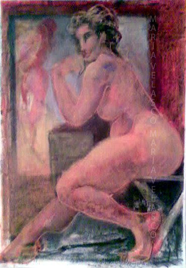 Posandera 1 Media Mixta Papel Desnudos