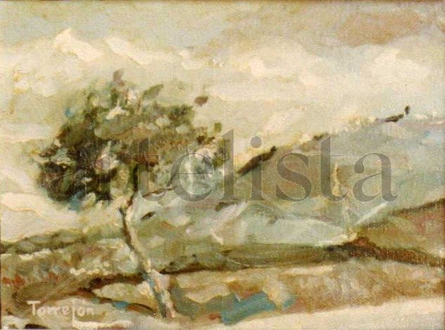 Al fondo, Vejer Oil Canvas Landscaping