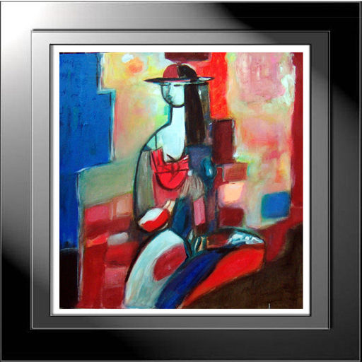 Il Capo Acrylic Textile Figure Painting