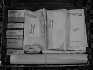 Haciendo el equipaje.