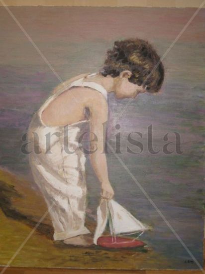 velero Oil Canvas Figure Painting