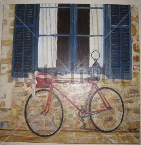 bicicleta Oil Canvas Landscaping