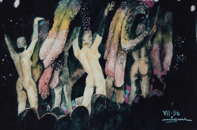 CABARET Watercolour Paper Figure Painting