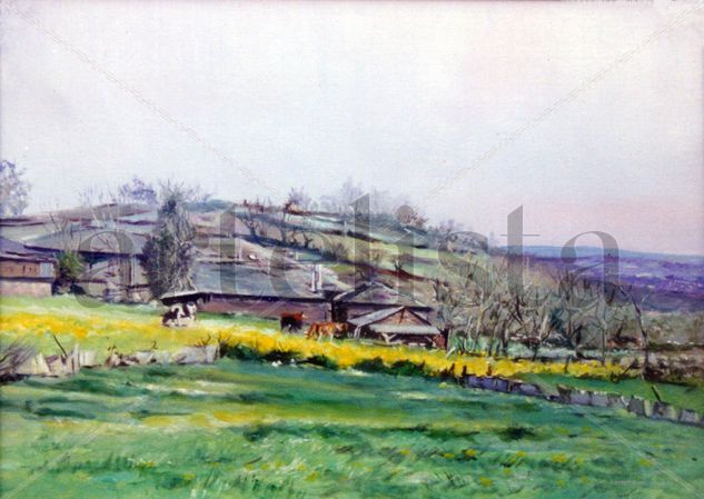 Castrolázaro (Portomarín. Lugo) Oil Canvas Landscaping