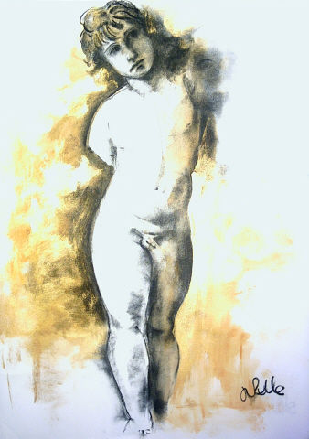 Estudio basado dibujo Rafael Others Paper Nude Paintings