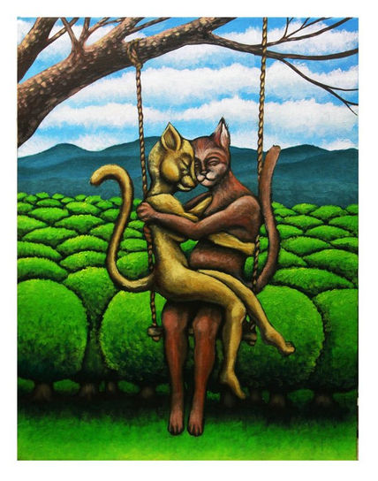 Gatos enamorados
