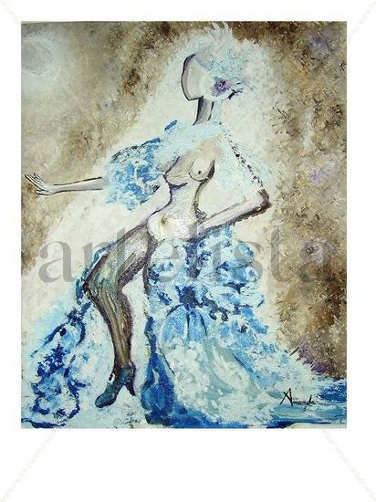 LA NOVIA Oil Canvas Figure Painting