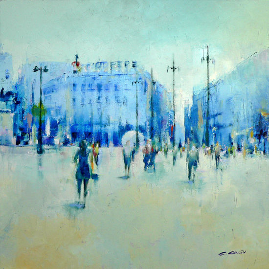 Puerta del Sol Oil Canvas Landscaping