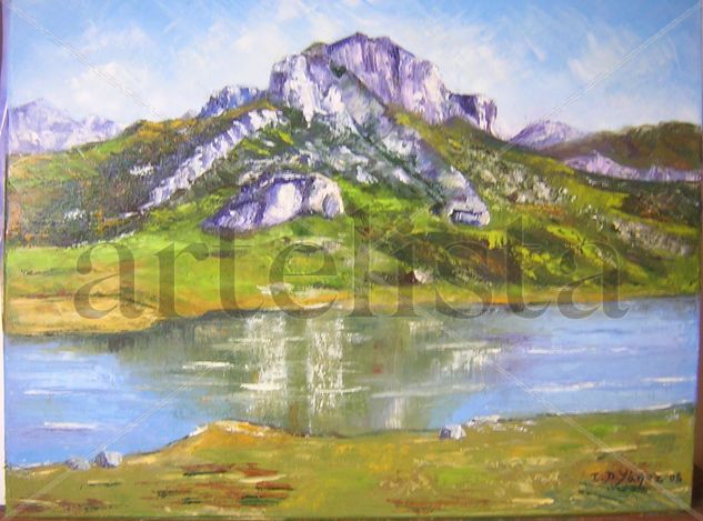 LAGO ERCINA Oil Canvas Landscaping