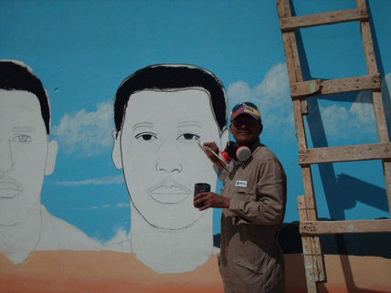 Mural. retratos