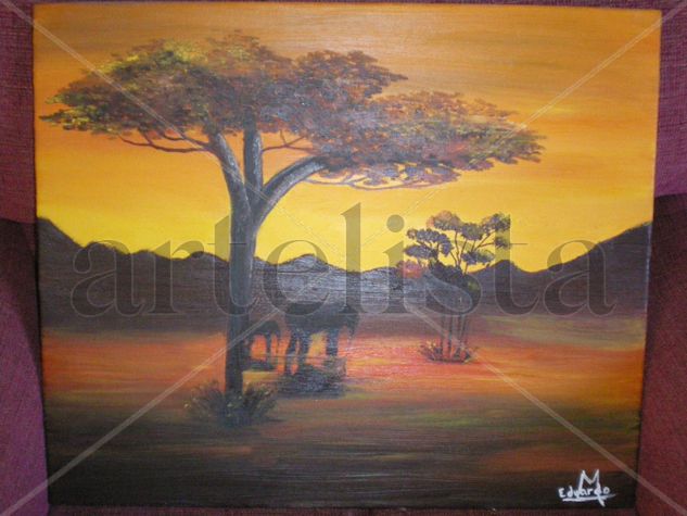 sabana 3 Oil Canvas Landscaping