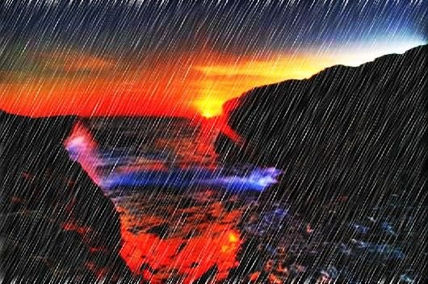 Lloviendo en el...
