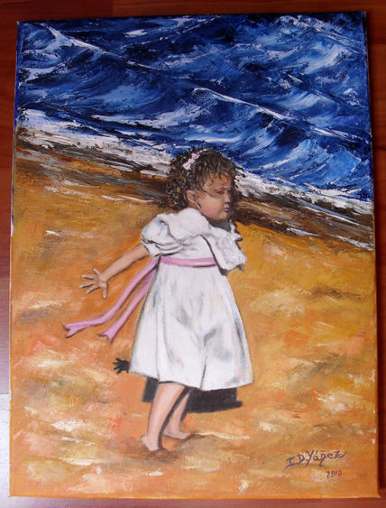 Evelyn en la playa ii