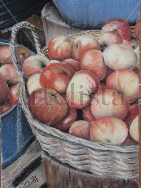 Cesta de manzanas