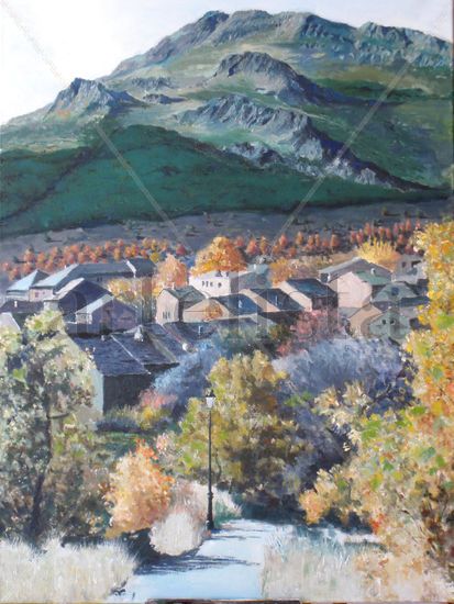 Otoño en Valverde Oil Canvas Landscaping