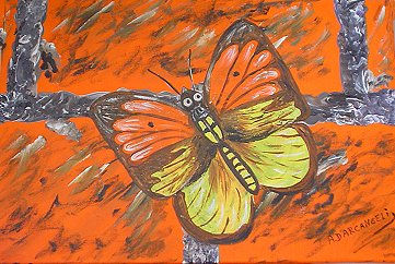 “Mariposa posada”